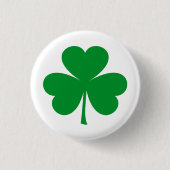 Shamrock Ronde Button 3,2 Cm (Voorkant)
