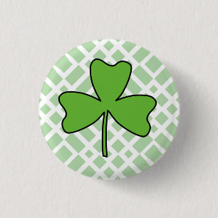 Shamrock Ronde Button 3,2 Cm