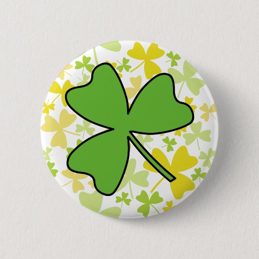 Shamrock Ronde Button 5,7 Cm (Voorkant)