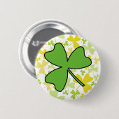 Shamrock Ronde Button 5,7 Cm (Voorkant /achterkant)
