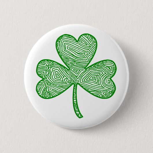 Shamrock Ronde Button 5,7 Cm (Voorkant)
