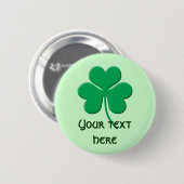 Shamrock Ronde Button 5,7 Cm (Voorkant /achterkant)