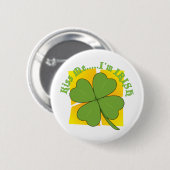 Shamrock Ronde Button 5,7 Cm (Voorkant /achterkant)