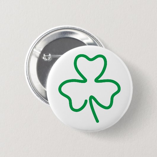 Shamrock Ronde Button 5,7 Cm (Voorkant /achterkant)