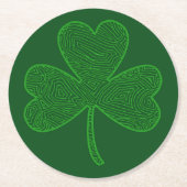 Shamrock Ronde Kartonnen Onderzetter (Voorkant)