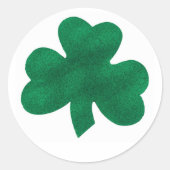 Shamrock Ronde Sticker (Voorkant)