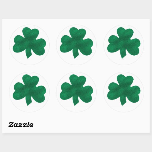 Shamrock Ronde Sticker (Vel)