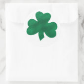 Shamrock Ronde Sticker (Tas)