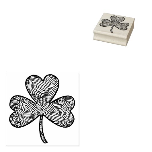 Shamrock Rubberstempel (Gestempeld)