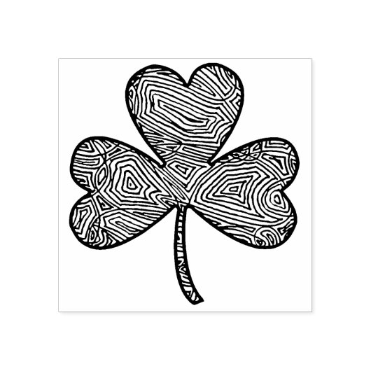 Shamrock Rubberstempel (Afrduk)