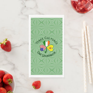 Shamrock Scot Leeuw Ierland VS Vlaggen Persoonlijk Servet