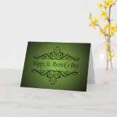 Shamrock Scroll Kaart (Gele Bloem)