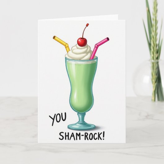 Shamrock Shake Sweet Kaart (Voorkant)