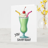 Shamrock Shake Sweet Kaart (Gele Bloem)
