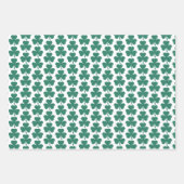 Shamrock Shape Plaid Classic Green Inpakpapier Vel (Voorkant)
