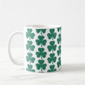 Shamrock Shape Plaid Classic Green Koffiemok (Links)