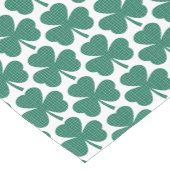 Shamrock Shape Plaid Classic Green Table Runner Korte Tafelloper (Hoek)
