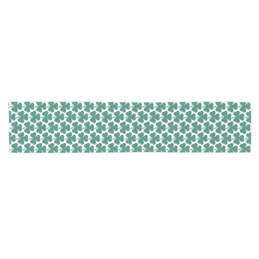 Shamrock Shape Plaid Classic Green Table Runner Korte Tafelloper (Horizontaal)
