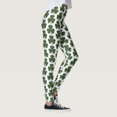 Shamrock Shape Plaid Dark Green Leggings (Rechts)