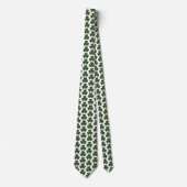 Shamrock Shape Plaid Dark Green Neck Tie Stropdas (Voorkant)