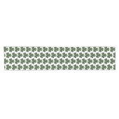 Shamrock Shape Plaid Dark Green Table Runner Korte Tafelloper (Horizontaal)