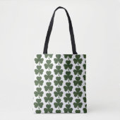 Shamrock Shape Plaid Dark Green Tote Bag (Voorkant)