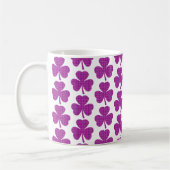 Shamrock Shape Plaid Pink Purple Koffiemok (Links)