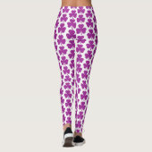 Shamrock Shape Plaid Pink Purple Leggings (Achterkant)