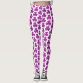 Shamrock Shape Plaid Pink Purple Leggings (Voorkant)