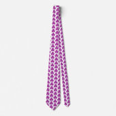 Shamrock Shape Plaid Pink Purple Neck Tie Stropdas (Voorkant)
