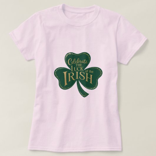 Shamrock Shimmer T-shirt (Design voorkant)