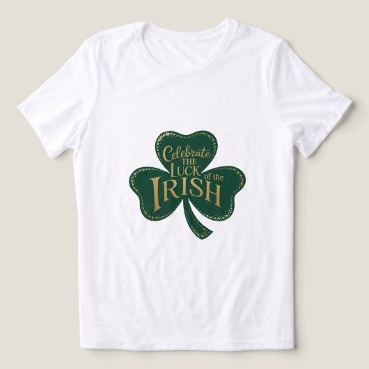 Shamrock Shimmer Tri-Blend Shirt (Design voorkant)