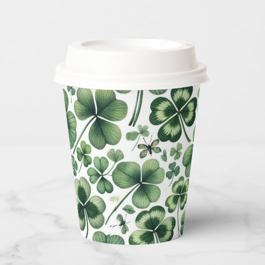 Shamrock Shuffle Papieren Bekers (Voorkant)
