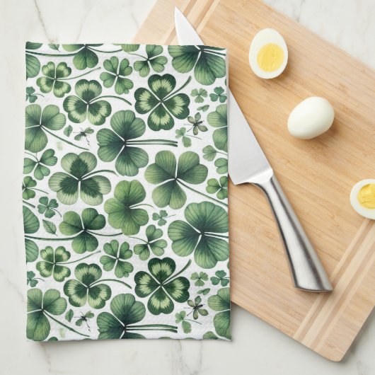 Shamrock Shuffle Theedoek (Quarter Fold)