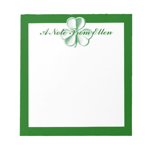 Shamrock Sketch Notitieblok (Voorkant)