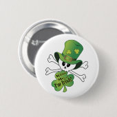 Shamrock Skull Ronde Button 5,7 Cm (Voorkant /achterkant)