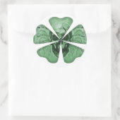 Shamrock Skull Ronde Sticker (Tas)