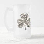 Shamrock Skulls Gothic Matglas Bierpul (Links)