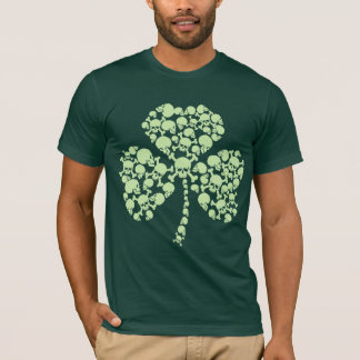 Shamrock Skulls St Patricks Day T-shirt