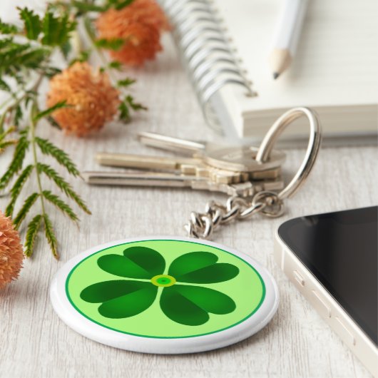 Shamrock Sleutelhanger (Zijkant)