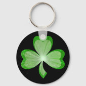 Shamrock sleutelhanger black (Voorkant)