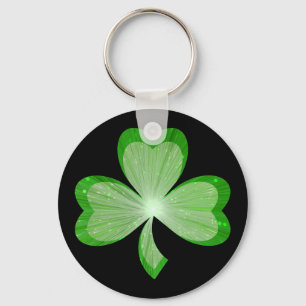 Shamrock sleutelhanger black