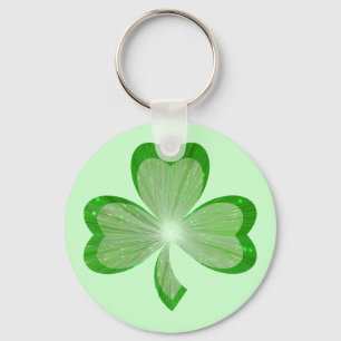Shamrock sleutelhanger green