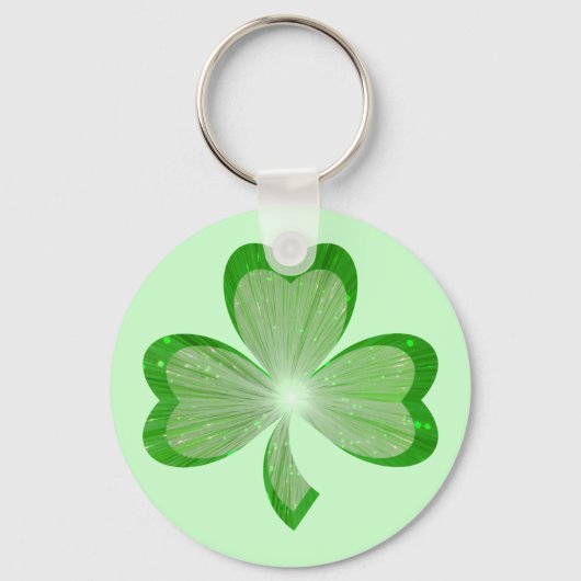 Shamrock sleutelhanger green (Voorkant)