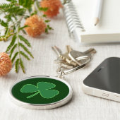 Shamrock-sleutelhanger Sleutelhanger (Zijkant)