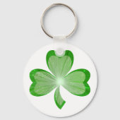 Shamrock sleutelhanger white (Voorkant)