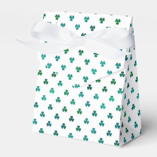 Shamrock Smaragdgroen - Micro Bedankdoosjes (Voorkant Zijde)