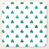 Shamrock Smaragdgroen - Micro Kartonnen Onderzetters (Voorkant)