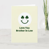 Shamrock Smiling Brother Card Kaart (Voorkant)