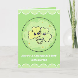 Shamrock Snuggles St. Patrick’s Day Card Kaart